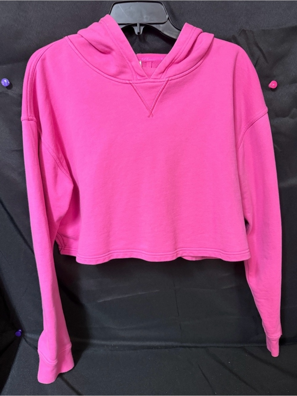 lululemon athletica Cropped Hooded Sweatshirt in Hot Pink - Picture 5 of 5